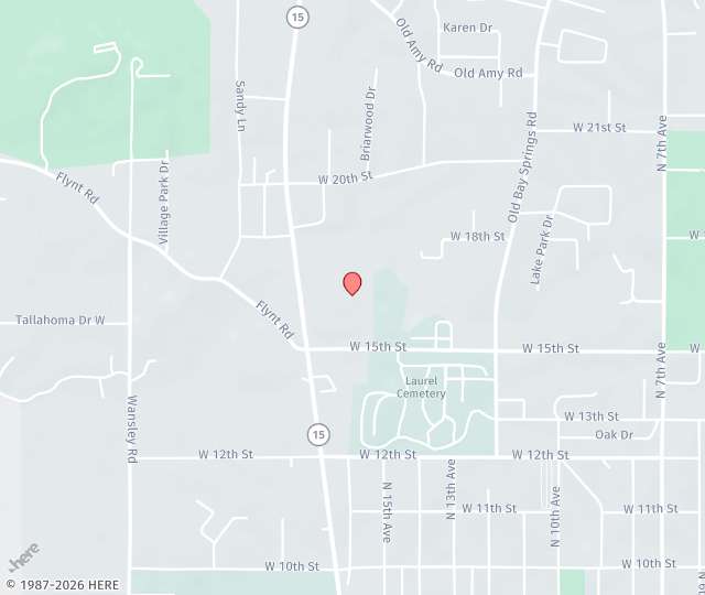 Location Map: 1621 Highway 15 North Laurel, MS 39440